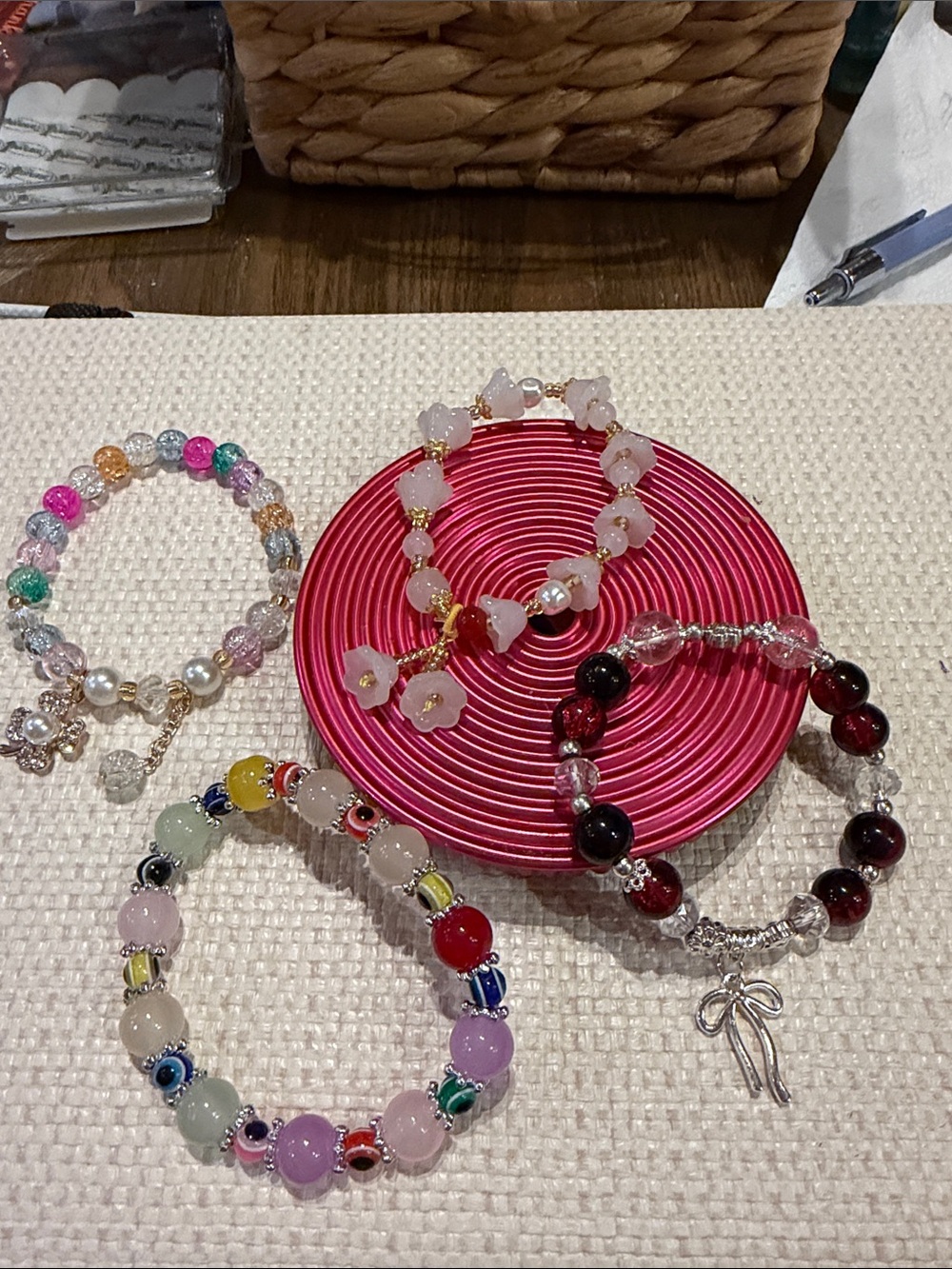 Multicolor Beaded Stretch Bracelets- pick one